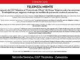 Respuesta de CGT Telepizza al Comunicado Oficial del Grupo Telepizza